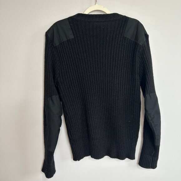 Citadel Made In England 100% Virgin Wool Black Sweater Men’s Size 42 Large - Picture 3 of 4